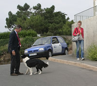 Taffy en répetition avec Thierry